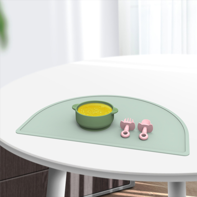 Mantel individual de silicona para beb&eacute;: antideslizante, sin BPA, reutilizable