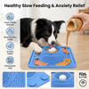 Bols portables 2 en 1 pour chien &agrave; alimentation lente, jouet &agrave; l&eacute;cher antid&eacute;rapant en Silicone pour aliments liquides et humides, friandises &agrave; eau