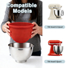 Rev&ecirc;tements de bol en silicone pour m&eacute;langeurs KitchenAid &agrave; t&ecirc;te inclinable de 5 litres avec couvercles pour m&eacute;langeurs sur socle KitchenAid