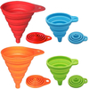 Wellfine-embudo grande plegable de silicona, herramientas de cocina, accesorios, embudos para botella de agua, transferencia de l&iacute;quidos