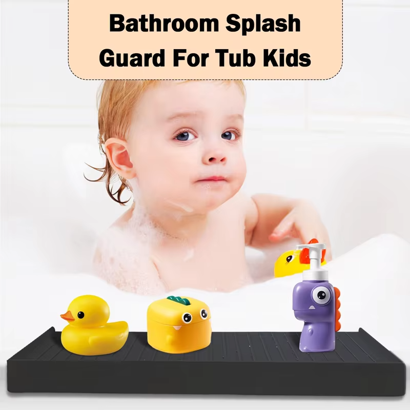 Tapis de vidange d'&eacute;vier en Silicone &eacute;tanche personnalis&eacute;, tapis de vidange de protection de robinet pour &eacute;vier de cuisine