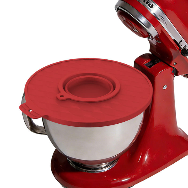 Kitchenaid 믹서 용 실리콘 보울 라이너 뚜껑 5 쿼트 믹싱 보울 라이너 재사용 가능한 실리콘 라이너 보울 베이커리 용 믹서 뚜껑