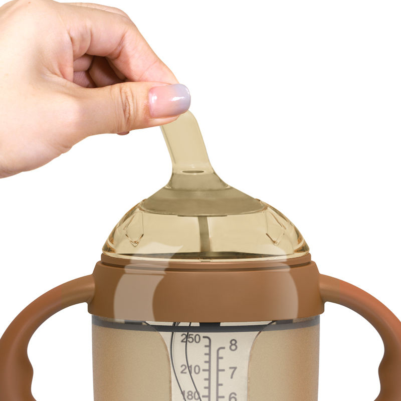 OEM 공장 맞춤형 BPA 프리 실리콘 아기 젖병은 0-12개월 동안 인쇄된 패턴으로 150ml 용량을 설정했습니다.