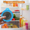 Bo&icirc;te de nourriture pour animaux de compagnie 3-en-1 en Silicone Durable r&eacute;utilisable, conteneur de stockage &eacute;tanche pour chats et chiens