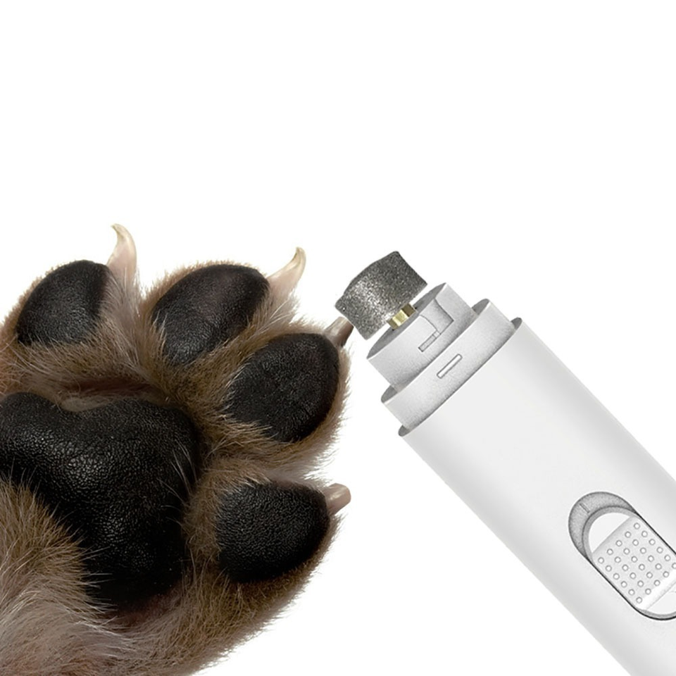 Wellfine 電動ペット爪切り安全ノイズレスペット爪切りカーホテル屋外 USB 充電式ペット爪切り