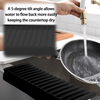 Tapis de vidange d'&eacute;vier en Silicone &eacute;tanche personnalis&eacute;, tapis de vidange de protection de robinet pour &eacute;vier de cuisine