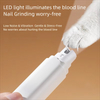 Cortau&ntilde;as el&eacute;ctrico port&aacute;til recargable profesional silencioso para gatos, amoladora de u&ntilde;as para perros y mascotas con luz Led