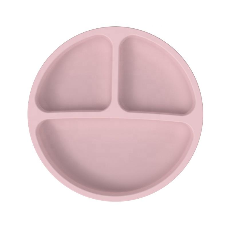 Bpa フリーベビー給餌用品キッズダイニング食器こぼれ防止吸引プレートボウルよだれかけスプーンベビーシリコーン給餌セット