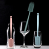 Оптовая продажа силиконовой щетки для чистки детских бутылочек Многоразовая щетка для детских бутылочек