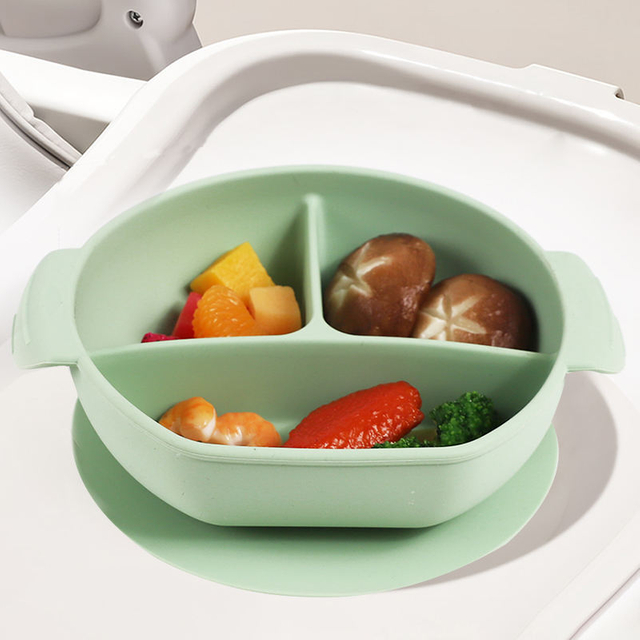 Ensemble de bols d'alimentation pour b&eacute;b&eacute; personnalis&eacute;s, avec Base &agrave; ventouse, en Silicone de qualit&eacute; alimentaire, Non toxique, sans BPA, pour tout-petits