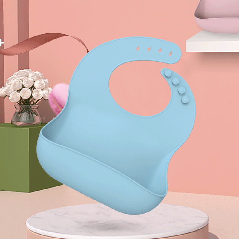 Fournitures de p&eacute;pini&egrave;re bavoir personnalis&eacute; pour b&eacute;b&eacute; sans BPA forme imperm&eacute;able couleur alimentation pour b&eacute;b&eacute; bavoirs en Silicone pour b&eacute;b&eacute;