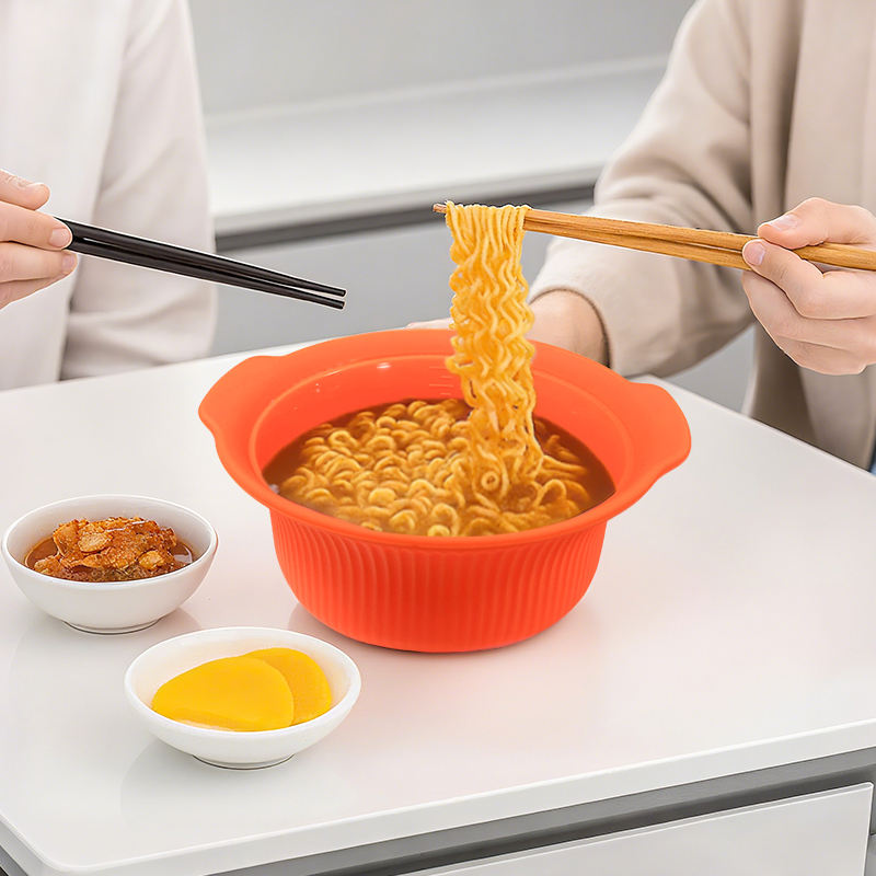 Ustensile de cuisine avec Logo personnalis&eacute;, qualit&eacute; alimentaire, cuisson s&ucirc;re, cuiseur &agrave; vapeur, four &agrave; micro-ondes, bol en Silicone, r&eacute;cipient alimentaire