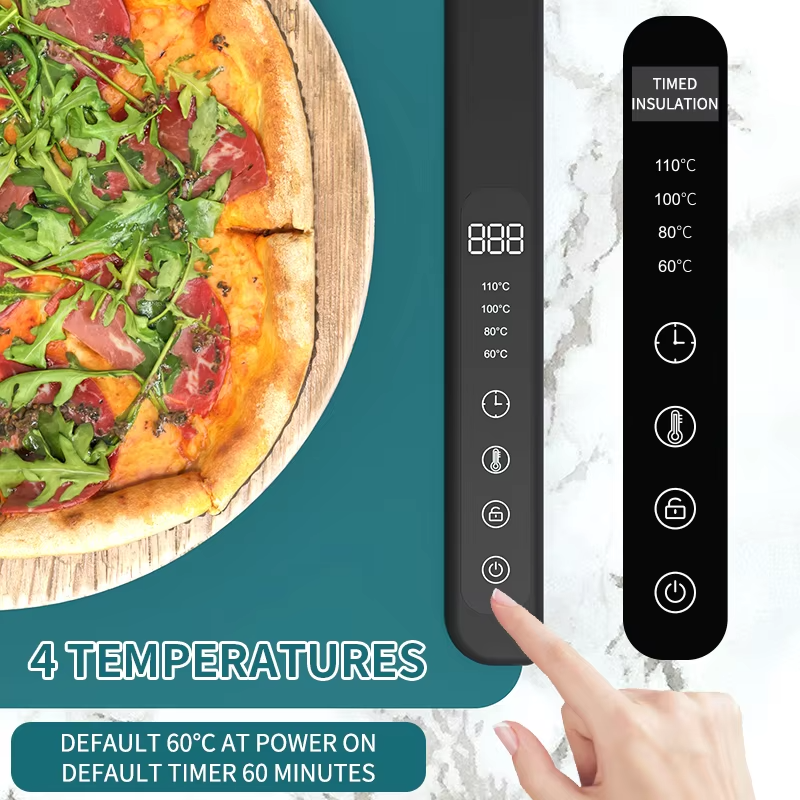 Coussin chauffant Flexible et pliable en Silicone, tapis chauffant pour aliments de cuisine, confortable et pratique