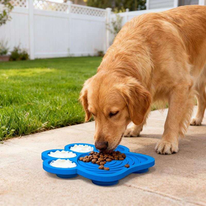 Bols modernes en Silicone pour animaux de compagnie, portables et pliables, voyage pour chiens et chats, motif solide pour une utilisation int&eacute;rieure et ext&eacute;rieure