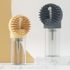 Wellfine nouveaut&eacute; luxe Silicone douche pour animaux de compagnie brosse de Massage nettoyage des cheveux toilettage chat brosses de bain