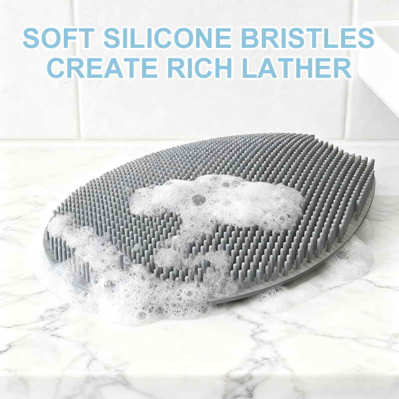 Brosse de nettoyage de cheveux en Silicone souple, r&eacute;utilisable, nettoyant pour le bain de b&eacute;b&eacute;, masseur, &eacute;purateur, brosse &agrave; shampoing pour b&eacute;b&eacute;