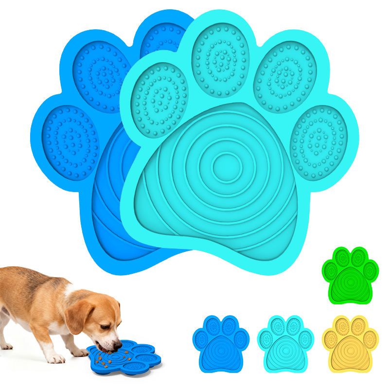 Tapis de l&eacute;chage en Silicone personnalis&eacute;, bol pliable pour chien, bol pour chat, gamelle pour ingestion lente, bol pour ingestion lente