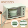 Vaporizador de verduras para microondas ecol&oacute;gico Recipiente de pl&aacute;stico apto para microondas para cocinar al vapor br&oacute;coli pescado otras verduras ecol&oacute;gico