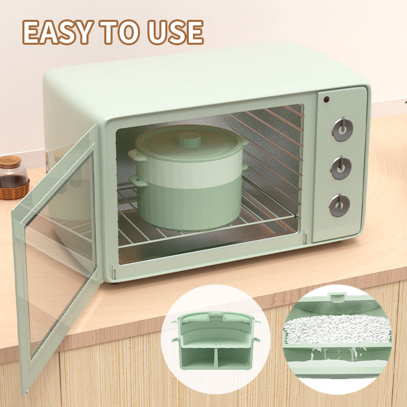 Vaporizador de verduras para microondas ecol&oacute;gico Recipiente de pl&aacute;stico apto para microondas para cocinar al vapor br&oacute;coli pescado otras verduras ecol&oacute;gico