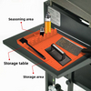 Tapis d'outils de plaque de cuisson en Silicone de qualit&eacute; alimentaire d'usine, grand tapis de spatule avec tapis d'&eacute;gouttement pour comptoir de cuisine de gril ext&eacute;rieur