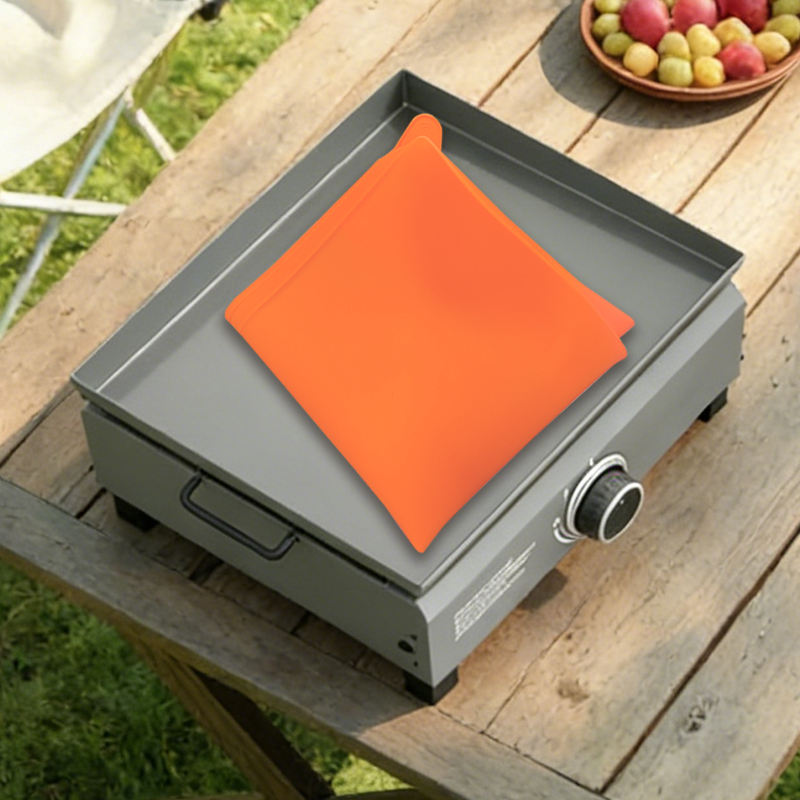 Parrilla protectora de silicona de grado alimenticio, estera para amigos, impermeable, resistente al calor, cubierta protectora para parrilla, accesorios para acampar y barbacoa