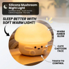 Clap lumi&egrave;res de no&euml;l LED intelligentes &agrave; trois vitesses mignon Silicone veilleuse pour chambres Protection des yeux sommeil atmosph&egrave;re Clap lumi&egrave;re