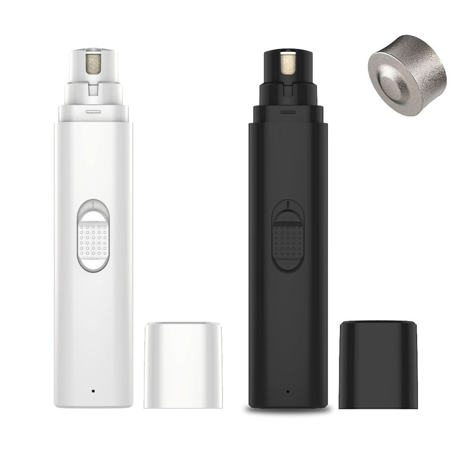 Wellfine 電動ペット爪切り安全ノイズレスペット爪切りカーホテル屋外 USB 充電式ペット爪切り