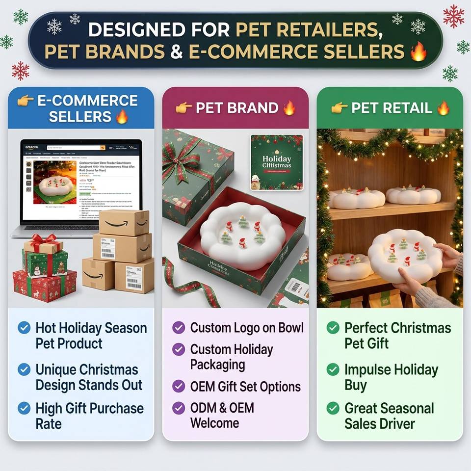 Tapis &agrave; l&eacute;cher pour chien de compagnie de No&euml;l, bol &agrave; alimentation lente, pr&ecirc;t &agrave; exp&eacute;dier, tapis &agrave; l&eacute;cher en Silicone pour ingestion lente
