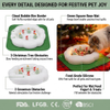 Tapis &agrave; l&eacute;cher pour chien de compagnie de No&euml;l, bol &agrave; alimentation lente, pr&ecirc;t &agrave; exp&eacute;dier, tapis &agrave; l&eacute;cher en Silicone pour ingestion lente