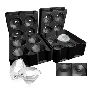 Moule &agrave; glace en Silicone personnalis&eacute;, moule en r&eacute;sine De Silicone, plateau &agrave; gla&ccedil;ons pour whisky, Cocktails, boissons