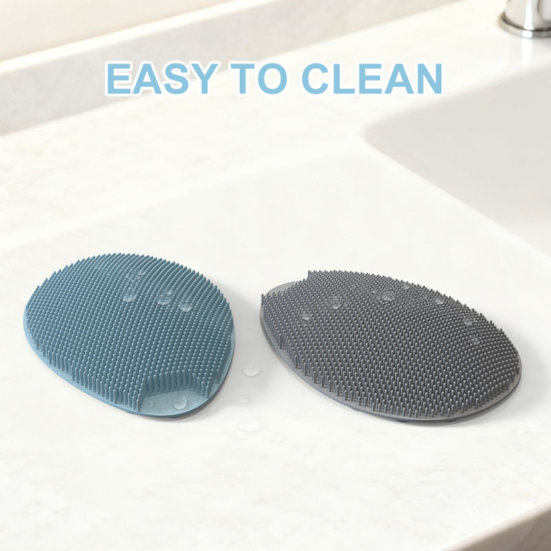 Brosse de nettoyage de cheveux en Silicone souple, r&eacute;utilisable, nettoyant pour le bain de b&eacute;b&eacute;, masseur, &eacute;purateur, brosse &agrave; shampoing pour b&eacute;b&eacute;