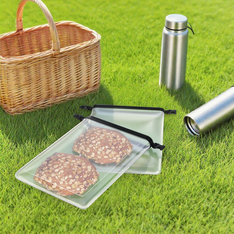 Sac de stockage des aliments en Silicone, sans BPA, &eacute;cologique, cuisine, conservation de la fra&icirc;cheur, &eacute;tanche, r&eacute;utilisable, sac de stockage des aliments