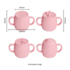 Taza irrompible para sorber de silicona sin BPA para beb&eacute;s con boquilla suave, taza de entrenamiento para ni&ntilde;os peque&ntilde;os apta para lavavajillas