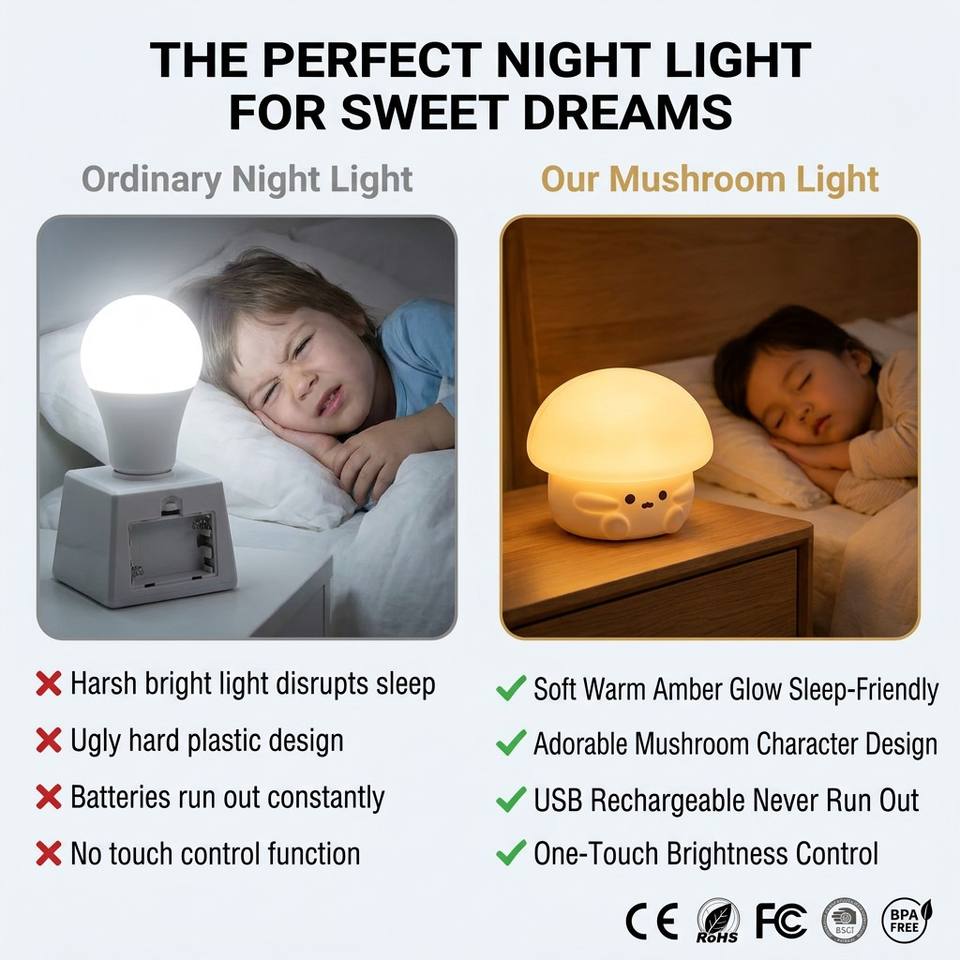 クラップクリスマスライト LED スマート 3 速かわいいシリコンナイトライト部屋用目の保護睡眠雰囲気クラップライト