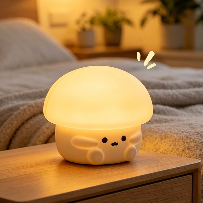 Luces navide&ntilde;as LED inteligentes de tres velocidades, bonita luz nocturna de silicona para habitaciones, protecci&oacute;n ocular, atm&oacute;sfera de sue&ntilde;o, luz de aplauso