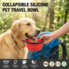 Bol pliable pour animaux de compagnie, Logo personnalis&eacute;, bols pliables en Silicone pour chiens, bols pliables pour animaux de compagnie, voyage