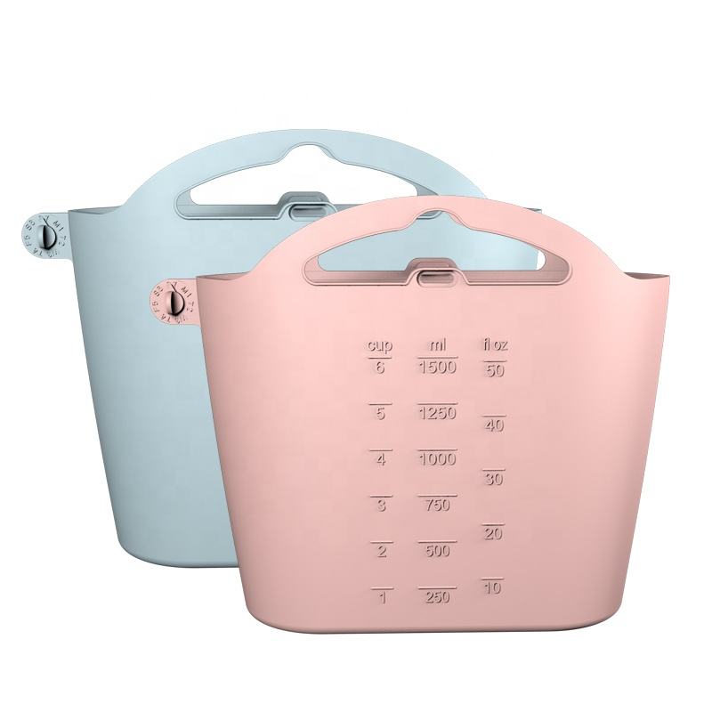 Bolso reutilizable ancho plegable del almacenamiento de la comida de la categor&iacute;a alimenticia del silic&oacute;n del bolso al por mayor de la conservaci&oacute;n de alimentos
