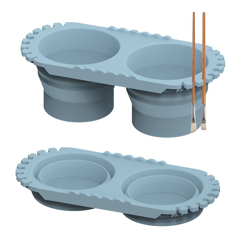Nettoyant, tasse de rin&ccedil;age, seau d'ext&eacute;rieur en Silicone, tasse pliante, outils de nettoyage et de peinture
