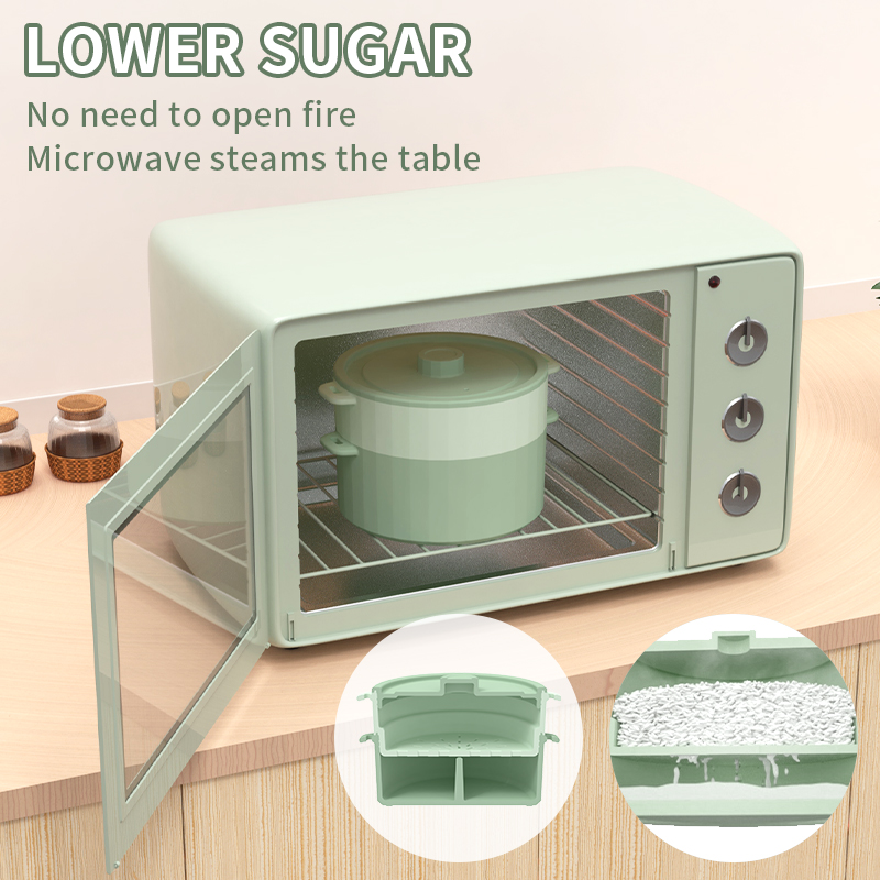 野菜用シリコン電子レンジスチーマー - BPAフリーボウル