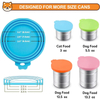 Couvercles de bo&icirc;tes de nourriture en silicone pour animaux de compagnie - Taille universelle, sans BPA