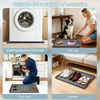 Protector de silicona para alfombrilla de cocina y ba&ntilde;o, revestimiento debajo del fregadero con orificio de drenaje para goteos, fugas, derrames, almohadillas y gabinetes