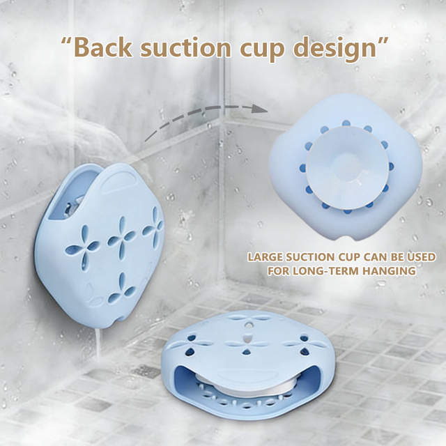 Plateau de cuisson &agrave; vapeur antid&eacute;rapant en Silicone, support &agrave; ventouse avec flocons de longue dur&eacute;e, conteneur de bombes de bain, support de tablette de douche, plat