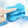 Wellfine-cepillo de silicona 100% para masaje, exfoliaci&oacute;n de la piel, tratamiento de celulitis, cepillo de silicona para ducha y beb&eacute;