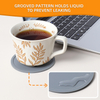 Dessous de verre en Silicone souple et antid&eacute;rapant, imperm&eacute;able, tapis de tasse pour la Protection de table, tapis en Silicone personnalis&eacute;