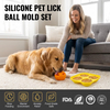 Wellfine-pelota para lamer perros, juguete masticable interactivo para mascotas, de larga duraci&oacute;n, mantiene a tu cachorro distra&iacute;do, seguro, f&aacute;cil de limpiar, juguetes para perros rellenables