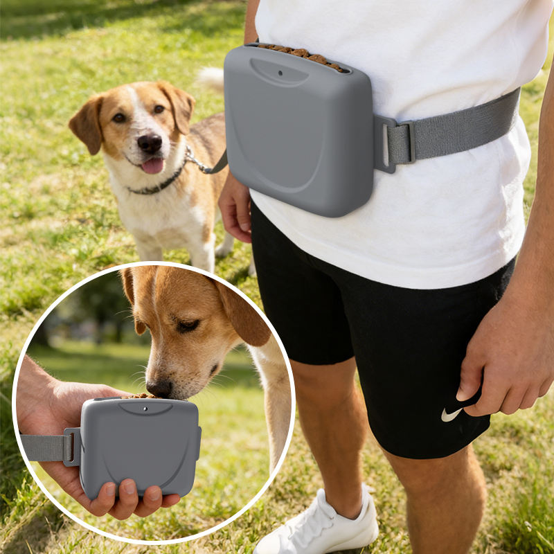 Bolsa de silicona para mascotas, ri&ntilde;onera para perros y gatos, merienda de entrenamiento, bolsa para exteriores, bolsa para caminar