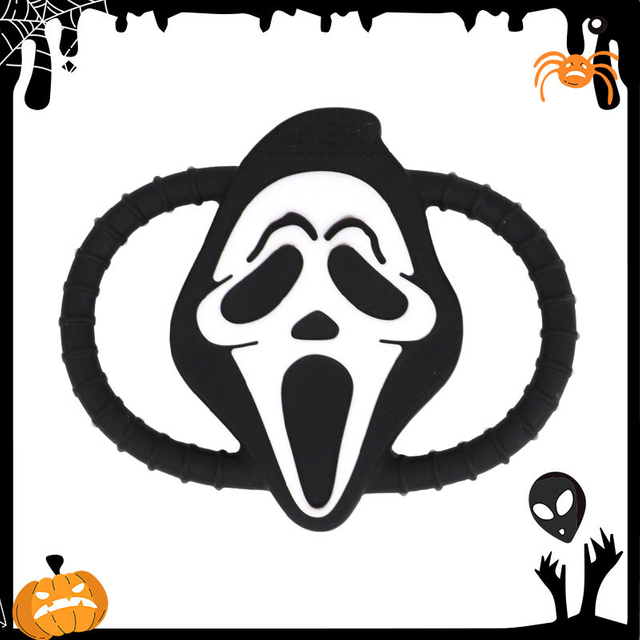 Anneau de dentition en Silicone unisexe, nouveau Style, vente en gros, OEM, sant&eacute;, Halloween, citrouille, jouet doux pour enfants