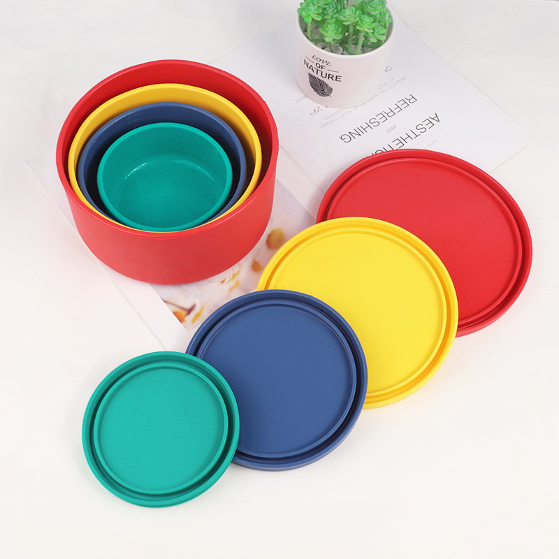 Fiambrera de silicona para ensaladas a prueba de fugas sin BPA, contenedor de almacenamiento de alimentos para adultos y ni&ntilde;os con ventaja de conservaci&oacute;n