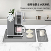 Wellfine カスタムロゴシリコングレーコーヒーマットコーヒーメーカーエスプレッソマシンマット