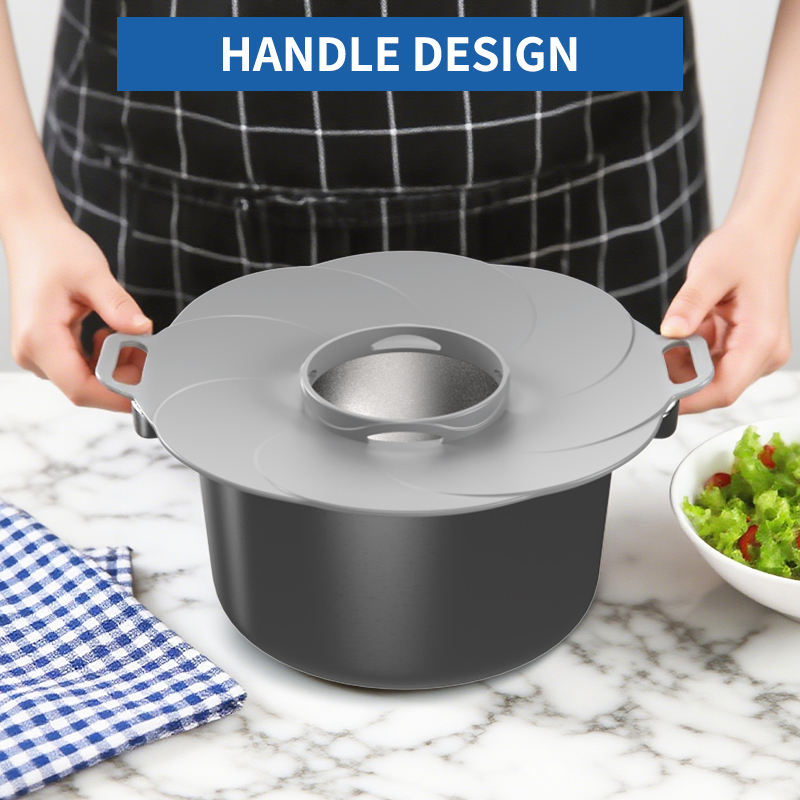 Outil de cuisson sans BPA, couvercle de casserole en Silicone Anti-d&eacute;bordement, ustensiles de cuisine, bouchon de d&eacute;versement, couvercle de casserole